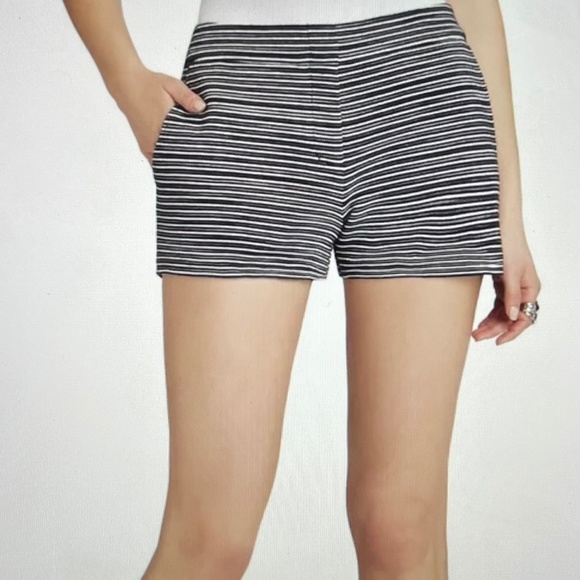 BCBG MaxAzria Pia Black/White Striped Short S - Picture 1 of 8